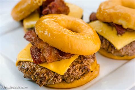 Buttery Glazed Donut Burger Unbelievable Fantabulosity