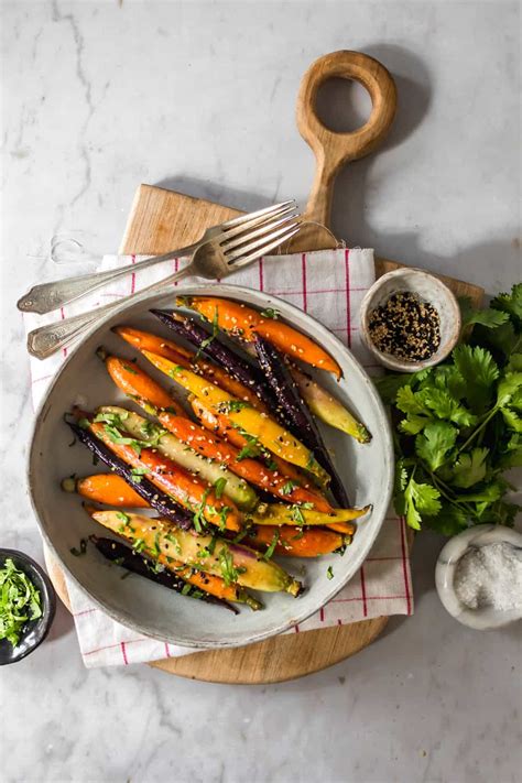 Miso Butter Glazed Carrots Lenas Kitchen