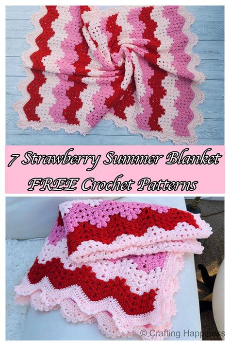 Strawberry Summer Blanket Crochet Patterns Free Igoodideas