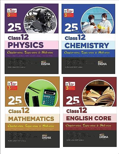 Combo 25 Cbse Class 12 Physics Chemistry Mathematics And English Chapter