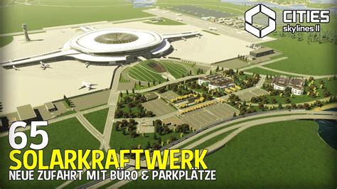 Gro Es Solarkraftwerk Am Flughafen Und Viele Parkh User In Cities