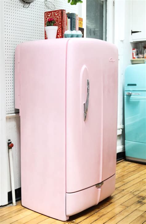 Wishing For A Colorful Smeg Fridge Heres How To Paint A Vintage