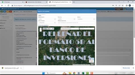 RELLENO DEL FORMATO 5B EN EL BANCO DE INVERSIONES PARA IOARR YouTube