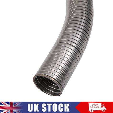 38mm 1 5 Metre Exhaust Universal Flexi Tube 1 Flexible Polylock