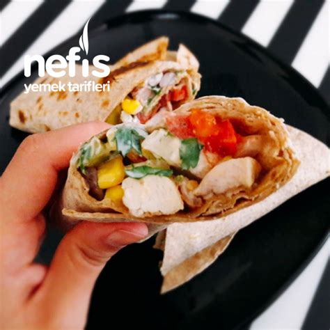 Nefis Yoğurt Soslu Tavuk Dürüm Tavuk Shawarma Nefis Yemek Tarifleri