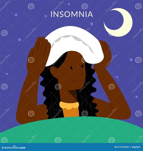 Insomnia A Black Woman Cannot Sleep Female Character Suffers From Insomnia Sleep Disorder