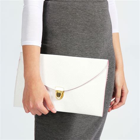 Lily Clasp Fasten Clutch Bag Boohoo Pickture