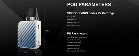 Voopoo Drag Nano Nebula Edition W Pod Kit Heavenvapors