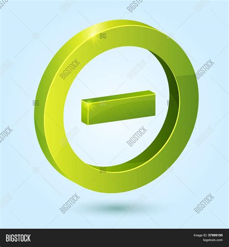 Green Minus Symbol Vector And Photo Free Trial Bigstock