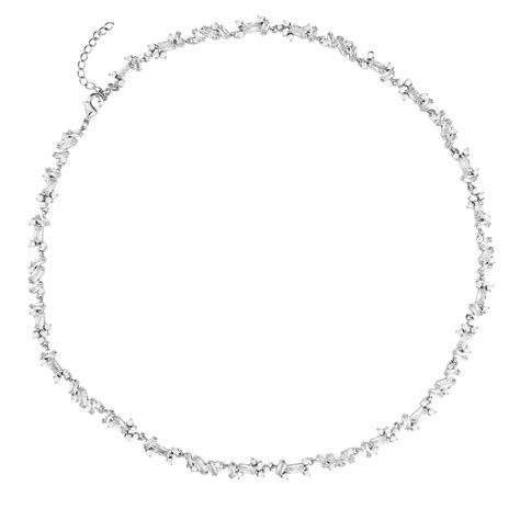 Jon Richard Silver Plated Crystal Fine Cubic Zirconia Necklace