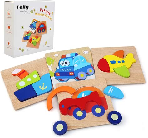 Felly Jouet Bebe Puzzles En Bois Jouets Montessori Enfant