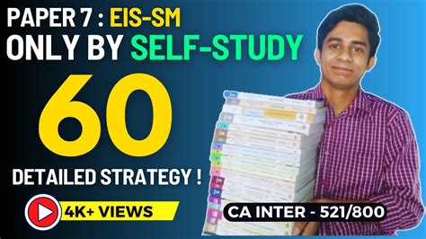 Strategy For Ca Inter Eis Sm Score Exemption By Doing Self Study