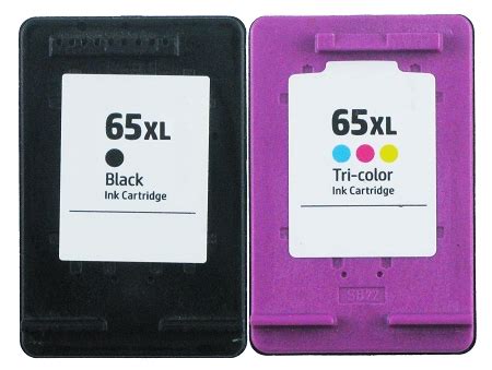 1366555-2 Pack Compatible HP 65XL Black and Color Ink Cartri