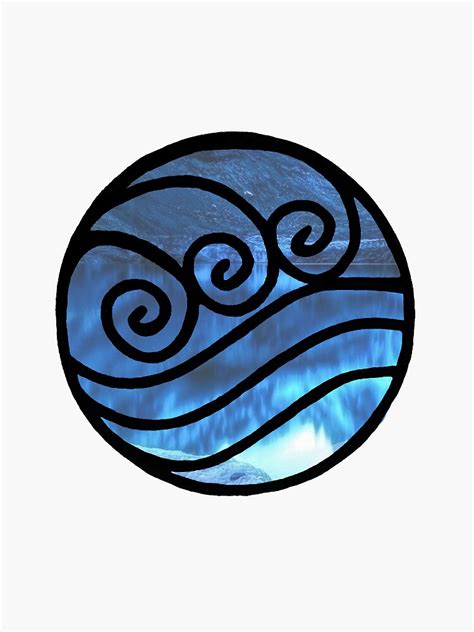 Avatar Water Tribe Symbol Sticker For Sale By Leopardpaw177 Redbubble