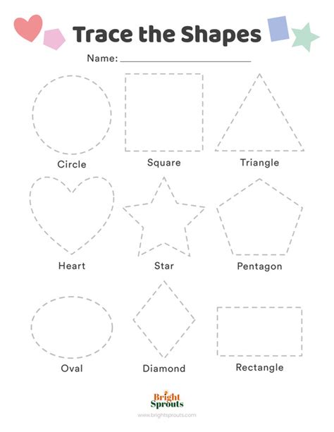 Shape Tracing Worksheets Free Printable