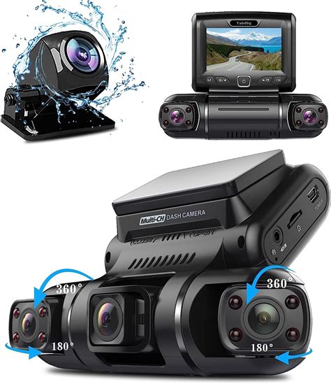 Yabdbg Dashcam Quad X P Avant Gauche Droite Et Arri Re Cam Ra