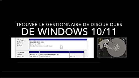 Comment Trouver Le Gestionnaire De Disque Durs De Windows Youtube