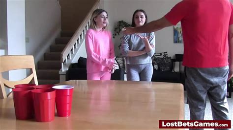 A Sexy Game Of Strip Pong Turns Hardcore Fast Blowjob Porn Feat Aften Opal By Lost Bets Games