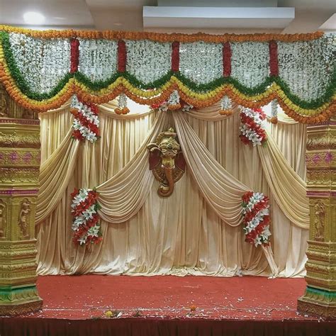 Round White Wedding Stage Backdrop, For Indoor at ₹ 8000/set in Chennai ...