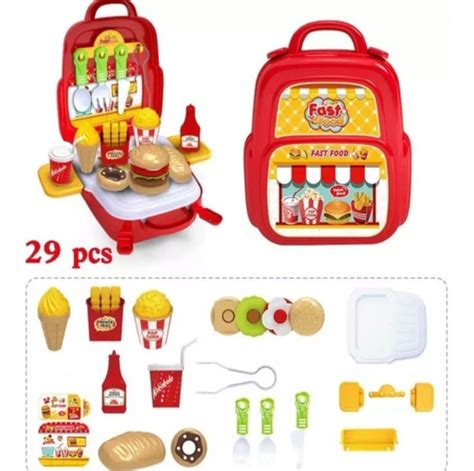 Kit Chef Cozinha Fast Food Brinquedo Interativo Maleta MercadoLivre