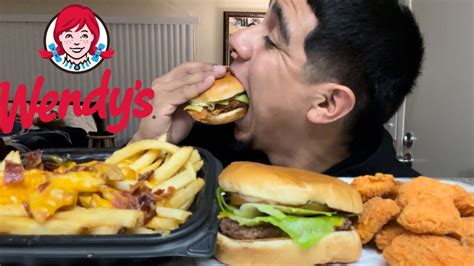 Wendys Mukbang Daves Single Spicy Chicken Sandwich Baconator