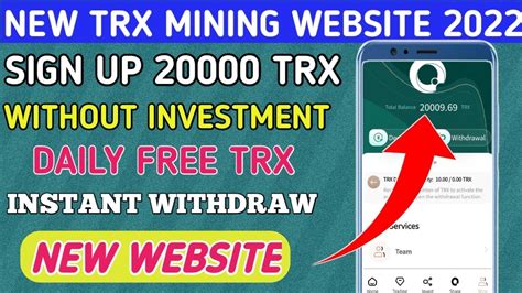 Earn Mine Free Trx Trx New Site Today Trx Mining Today Trx Mining Make