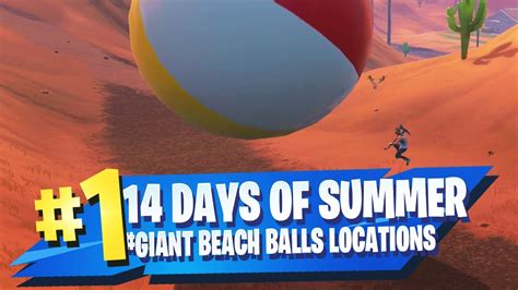 Fortnite Days Of Summer Challenge Locations Bounce A Giant Beach