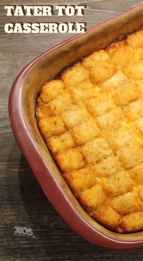 Tater Tot Casserole Recipe With Velveeta Cheese