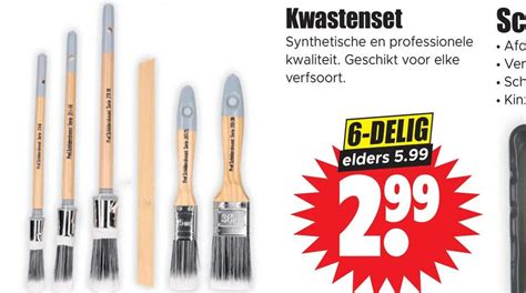 Kwastenset Aanbieding Bij Dirk