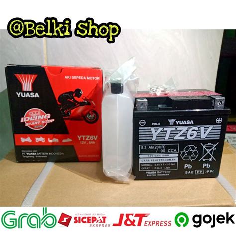 Jual Aki Motor Honda Vario Cb R Ytz V Yuasa Aki Kering