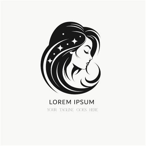 Diseño de logotipo de belleza para el cabello para salón de belleza