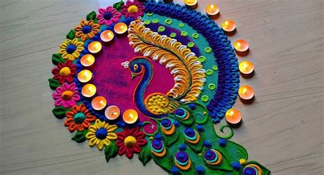 Diwali 2023 Rangoli Designs: Design this beautiful and simple Rangoli ...