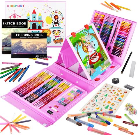 KINSPORY Art Kits 139 Pack Art Supplies With 2 Sketch Pads Deluxe Art