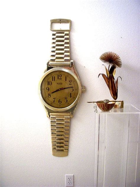 Huge Vintage Wrist Watch Wall Clock 3 12 Foot By Omagainvintage