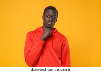 Calm Spiritual Handsome African American Mature Stock Photo