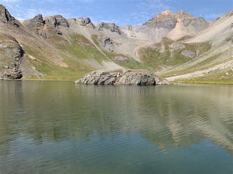 Island Lake In San Juan Mountains Near Silverton Colorado September