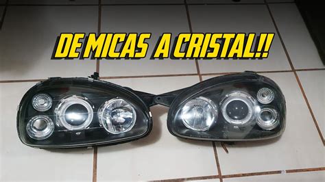 CAMBIAR MICAS DE FAROS POR CRISTAL YouTube