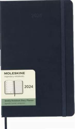 Moleskine Planificador Semanal 2024 12m Grande Azul Meses Sin