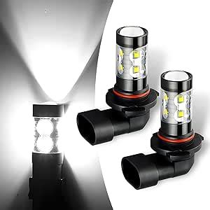 Amazon Flygun 2 PCS 9005 Car LED Fog Light 9145 10SMD 50W High