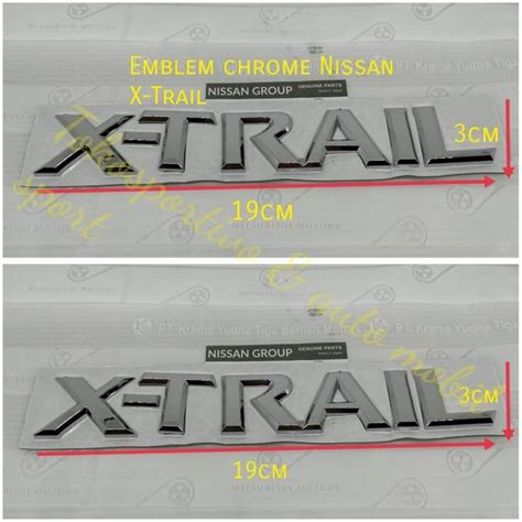 Jual Emblem Logo Stiker Lambang Huruf Tulisan Nissan Xtrail X Trail