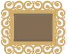 Produto Moldura Arabesco Retangular 42 X 38 Cm Mdf 3mm Montecielo