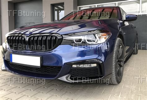 Spoilery dokładki flapsy zderzaka przód BMW G10 G11 Mpakiet 2017 2020