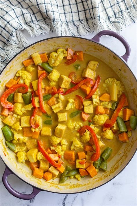 Tofu Coconut Curry Food With Feeling