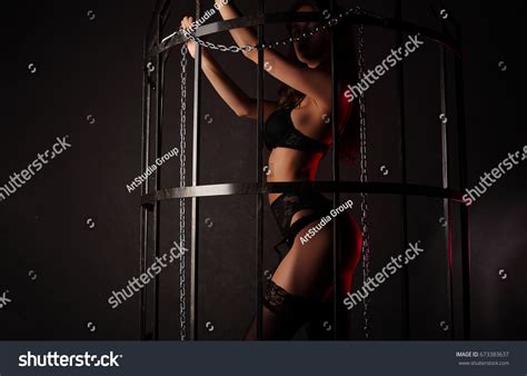 Sexy Woman Black Lingerie Studio Stock Photo Shutterstock