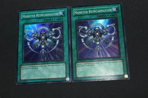 Yugioh Card Mp Unl And 1st Edition Super Rare Monster Reincarnation Rds En045 Set Ebay