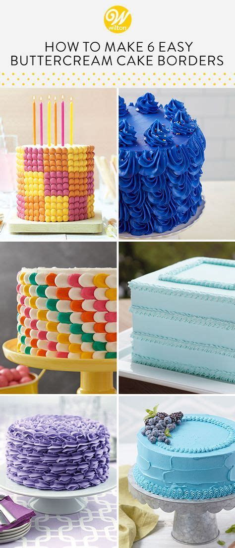 How To Make Easy Buttercream Cake Borders