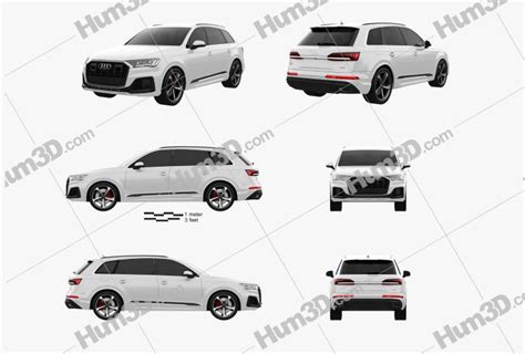 Audi Q7 S Line 2022 Blueprint Template