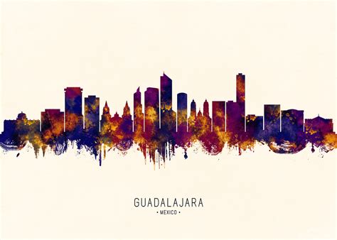 Guadalajara Skyline By Towseef Dar Wall Art