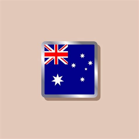 Ilustração Do Modelo De Bandeira Da Austrália Vetor Premium