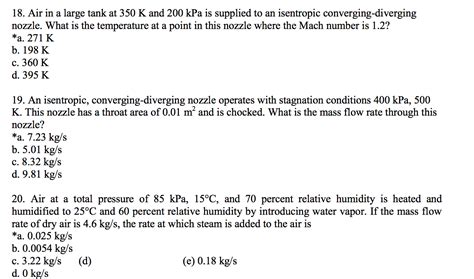 Solved Air In A Large Tank At K And Kpa Is Chegg